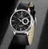Reloj Hombre PAGANI ESTRATO Clásico Cuarzo Maquinaria Seiko Cuero Negro Genuino Cristal de Zafiro