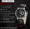 Reloj Hombre PAGANI ESTRATO Clásico Cuarzo Maquinaria Seiko Cuero Negro Genuino Cristal de Zafiro